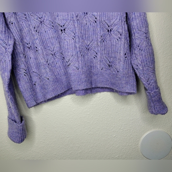 Democracy Women's V-Neck Plus Knit Sweater in Lavender Sz PL - Picture 11 of 12